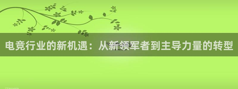 易游电竞：电竞行业的新机遇：从新领军者到主导力量的转型