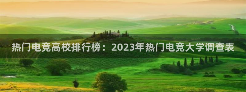 易游电竞官网：热门电竞高校排行榜：2023年热门电竞大学调查表