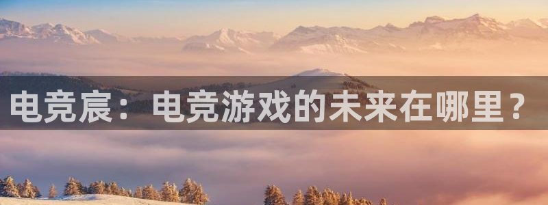 易游电竞官网：电竞宸：电竞游戏的未来在哪里？